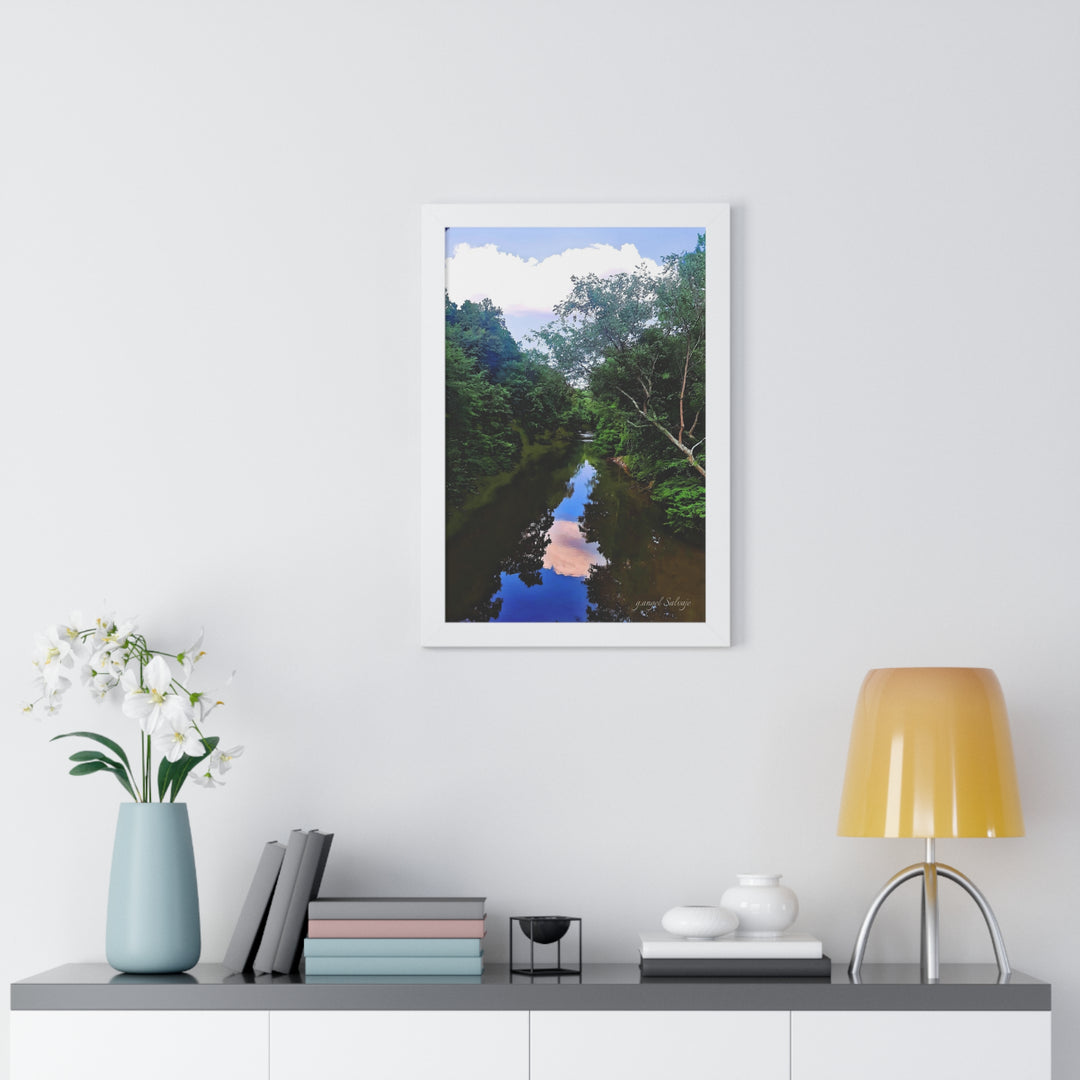 Heavenly Reflections Framed Vertical Poster