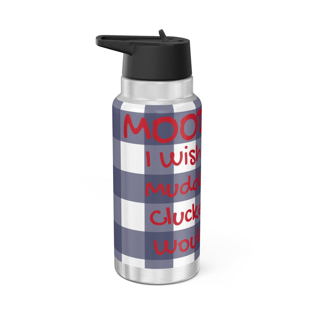 Red  Wish a mudder clucker Gator Tumbler, 32oz