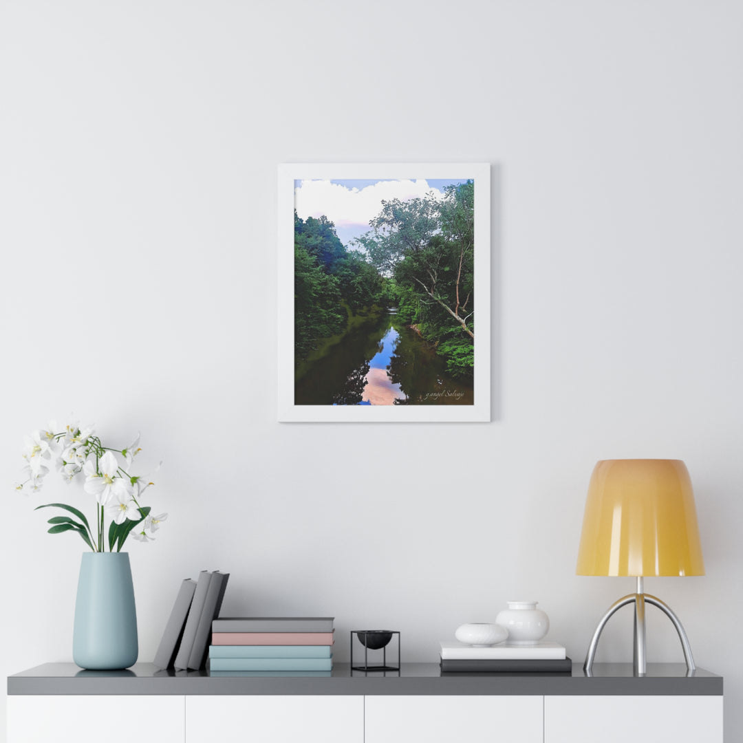 Heavenly Reflections Framed Vertical Poster