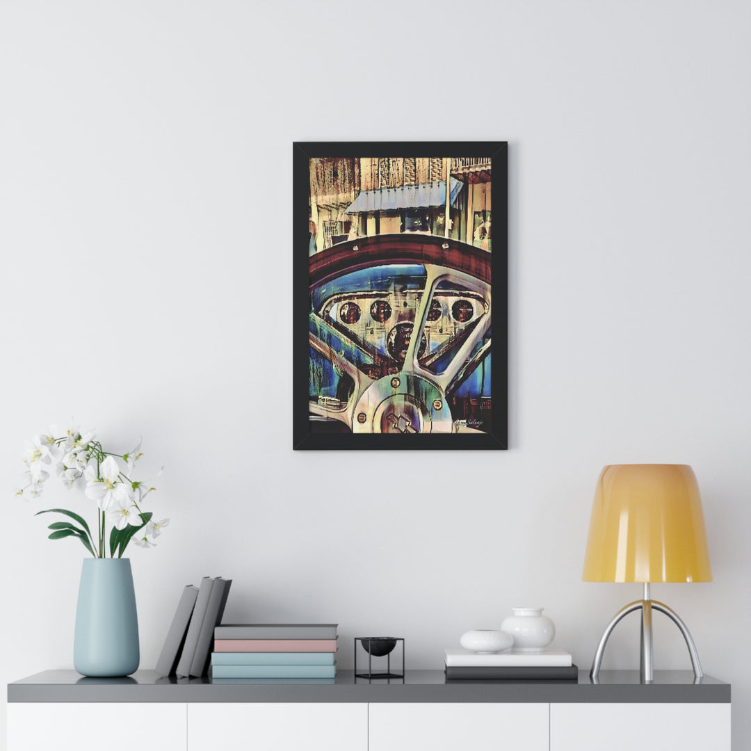 Chevy Apache Driver's Seat Framed Vertical Poster