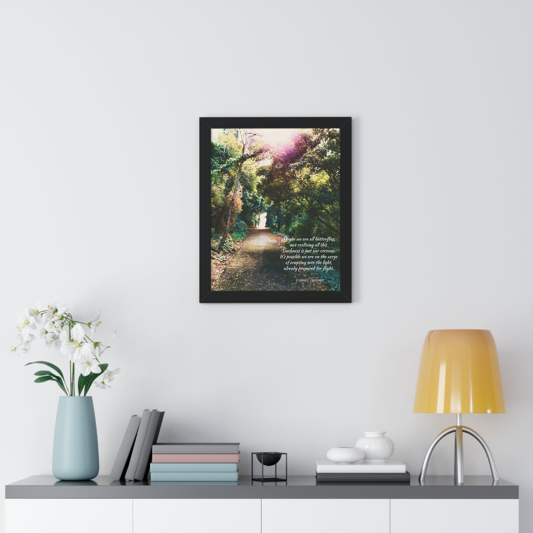 Maybe we are all Butterflies,FRAMED VERTICAL POSTER 1
