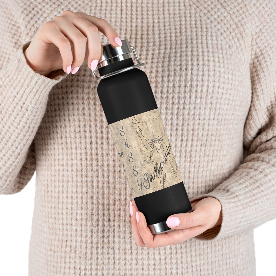 All Men Were Created Equal Copper Vacuum Insulated Bottle, 22oz