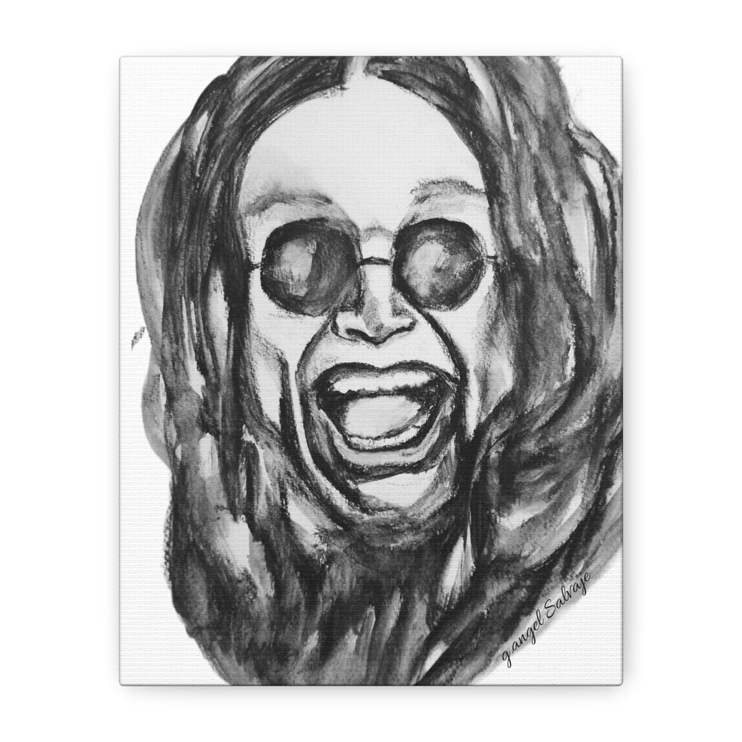Canvas Print - Ozzy Osborne Painting by g angel Salvaje