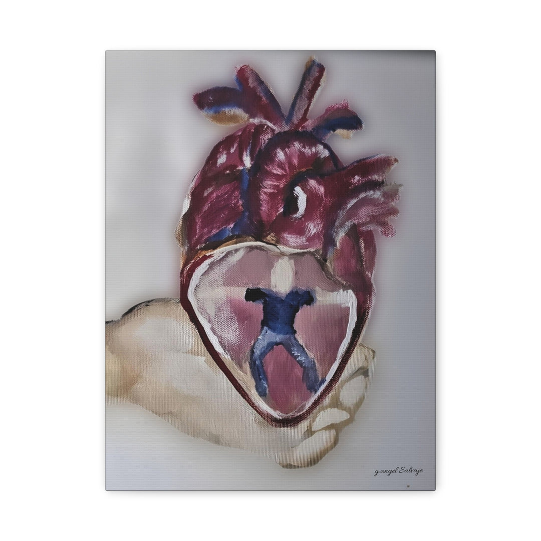 Canvas Print - Abiding Within:Extremely Whole Hearted Sleeves Painting by g angel Salvaje