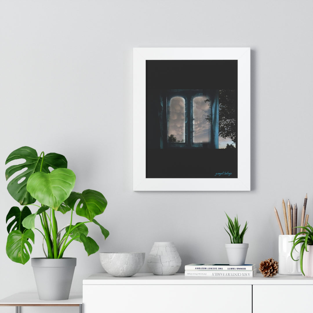 Walk into the Sky Framed Vertical Poster