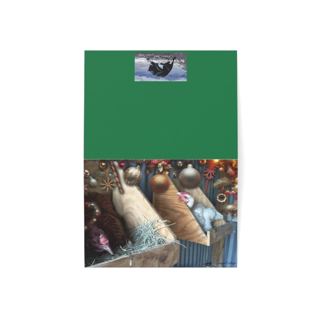 Funny Christmas Greeting Cards - Nosey Blanche and Helen Jones Christmas Design