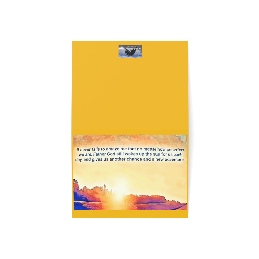 He Wakes Up the Sun,Inspirational Greeting Cards Set - 1, 10, 30, or 50pcs