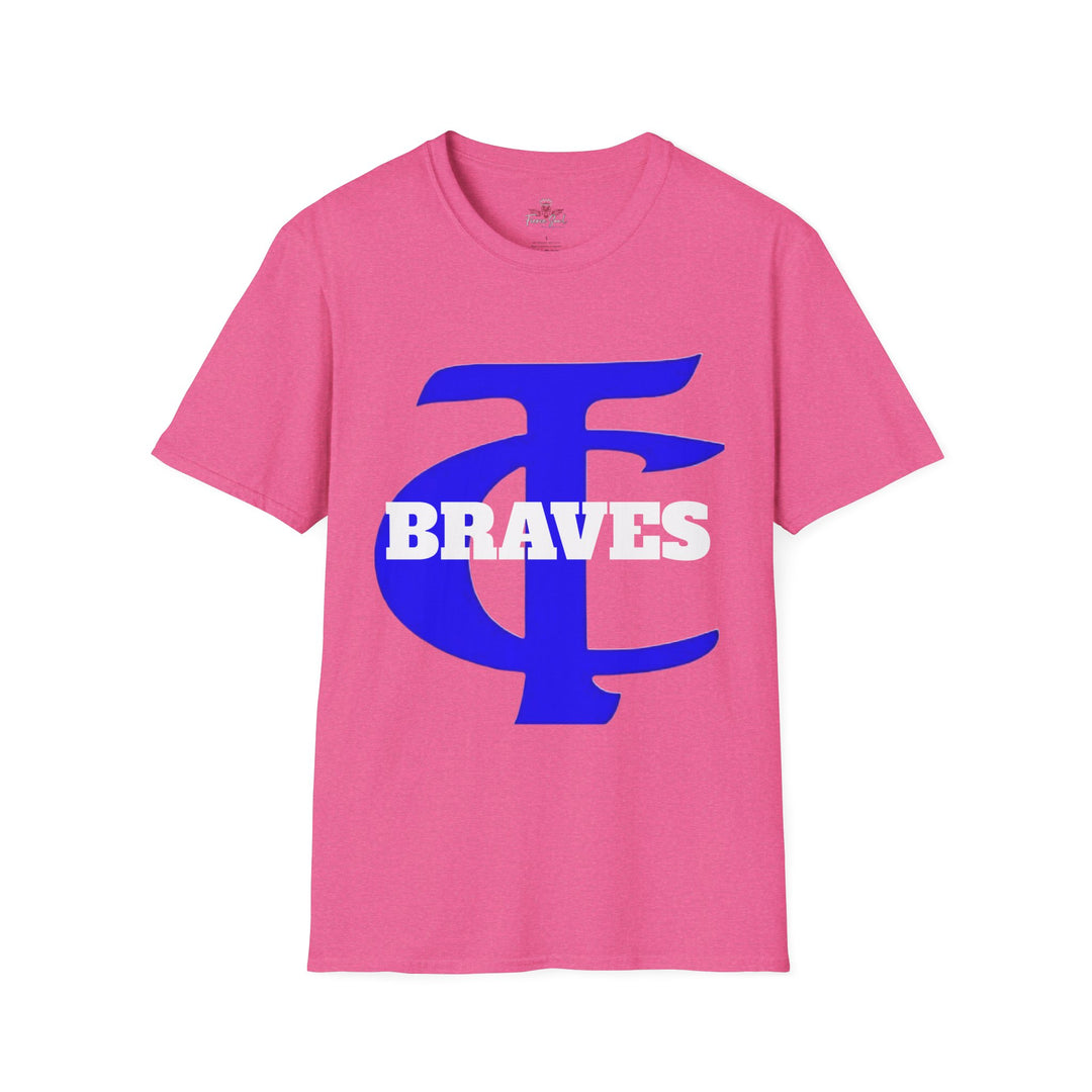 T-Shirt - Tishomingo County High School Braves Football Breast Cancer Awareness Pink Shirt
