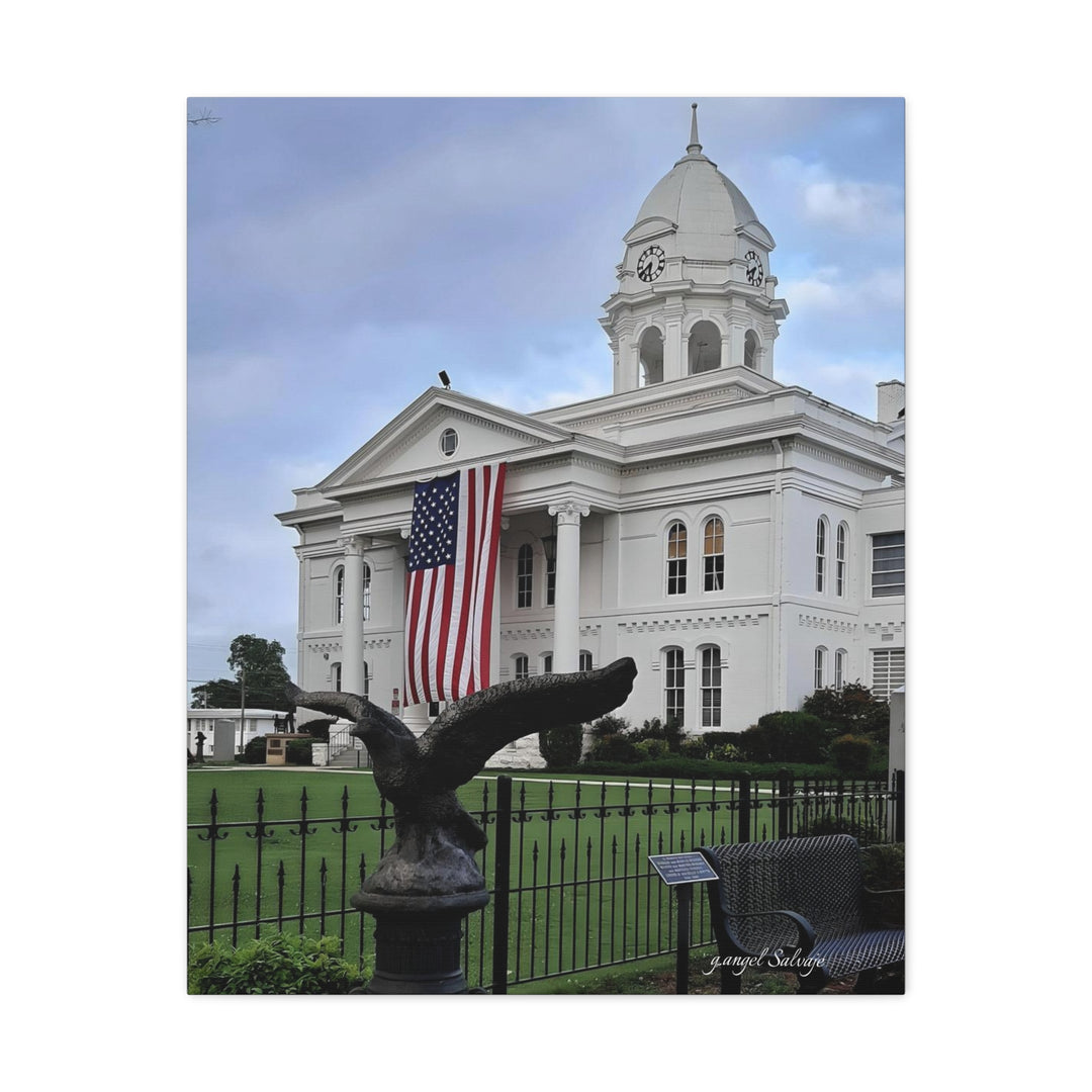 Colbert County Flag and Eagle Canvas Gallery Wraps