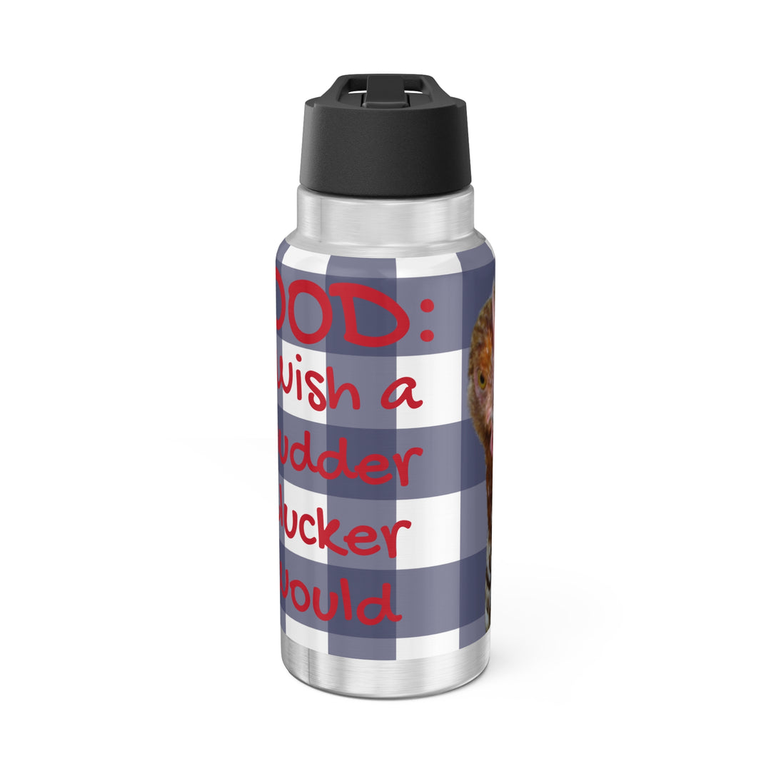 Red  Wish a mudder clucker Gator Tumbler, 32oz