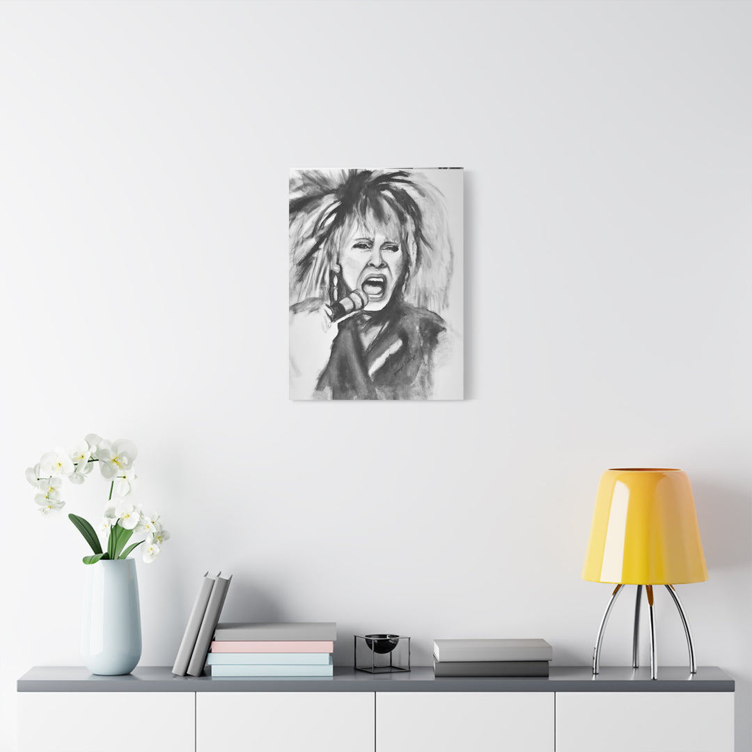 Canvas Print Tina Turner Rock and Roll Portrait