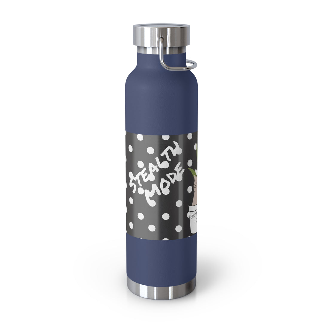 Secret Agent Cat Copper Vacuum Insulated Bottle, 22oz