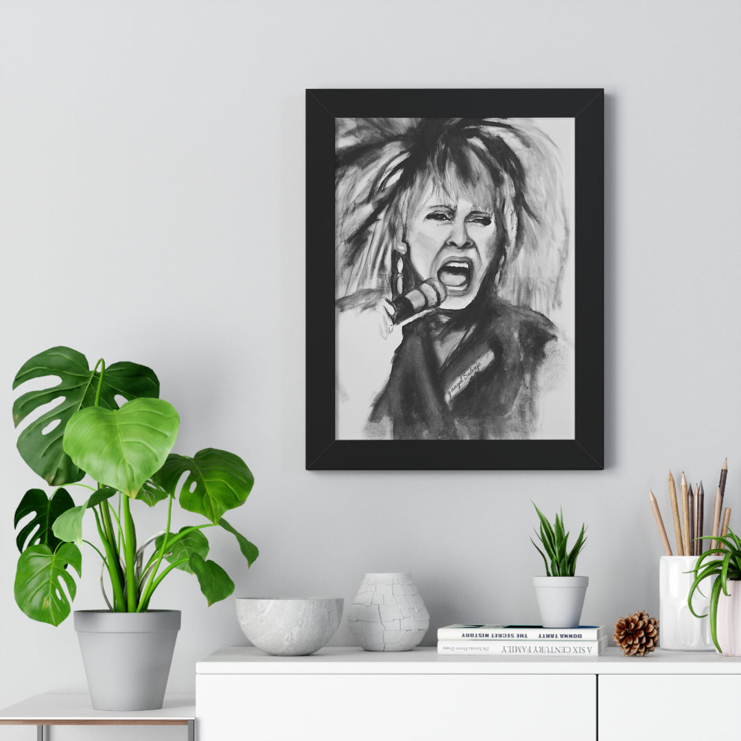 Tina Turner Framed Vertical Poster