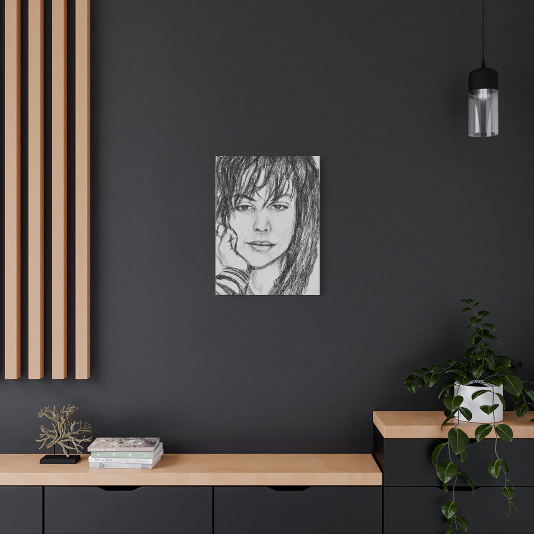 Joan Jett, B&W Rock and Roll Series, Matte Canvas, Stretched, 1.25"