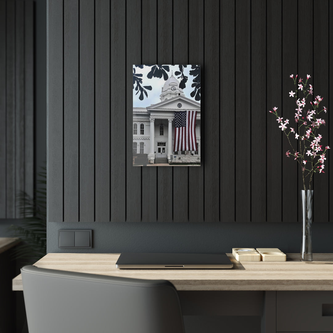 Old Glory on Courthouse Acrylic Prints