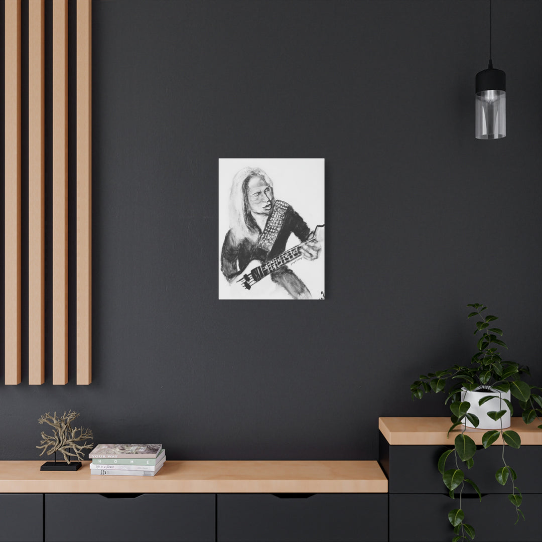 Canvas Print - Dana Strum Bass Player Portrait