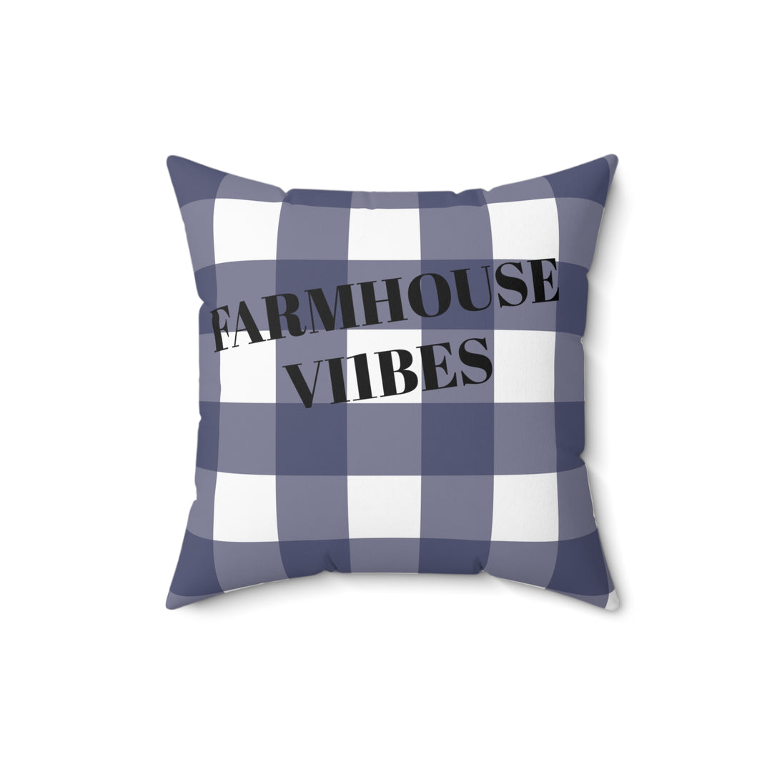 2 Farmhouse Vibes Faux Suede Square Pillow