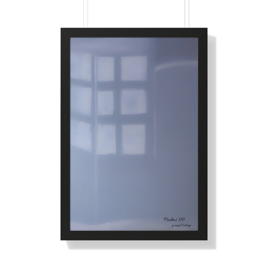 Psalms 119 Framed Vertical Poster