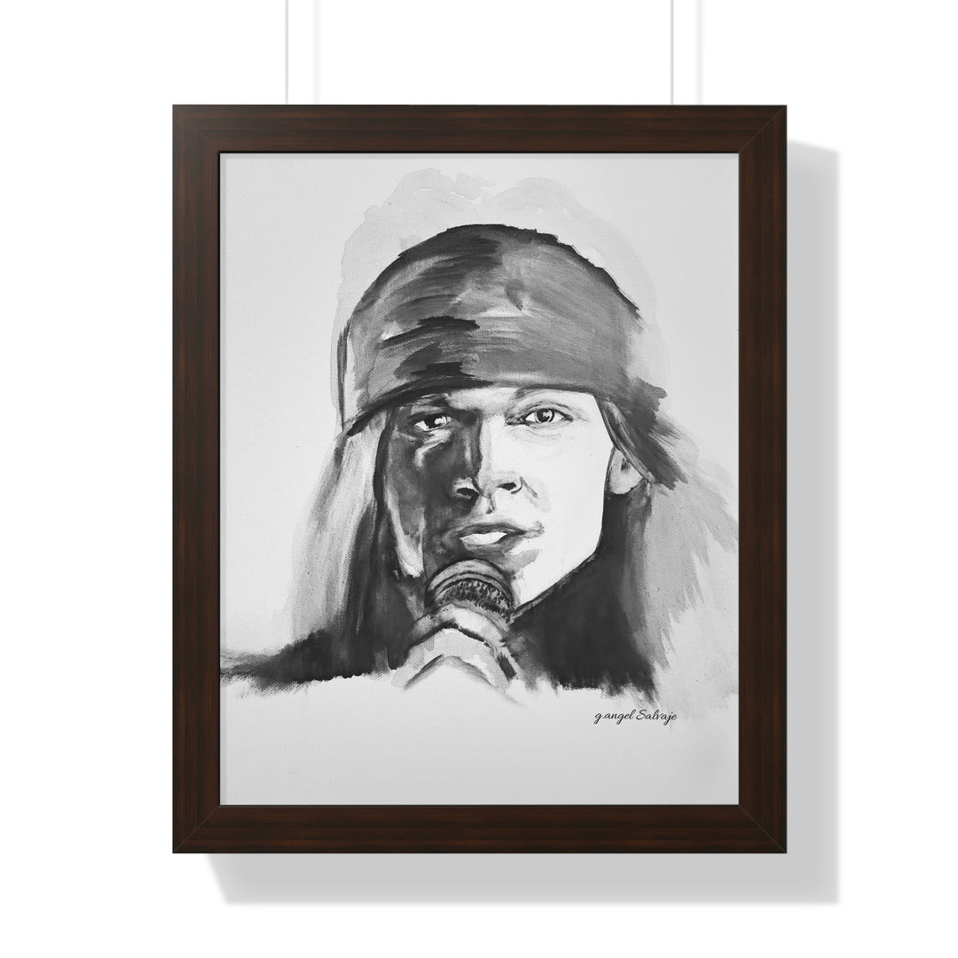 Axle Rose Vertical Poster