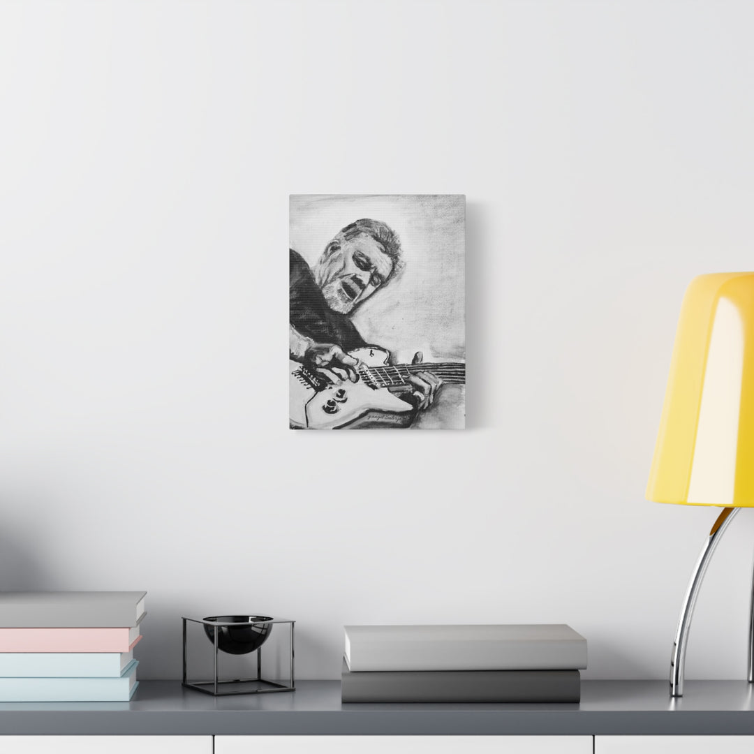 Eddie Van Halen, B&W Rock and Roll Series Matte Canvas, Stretched, 1.25"