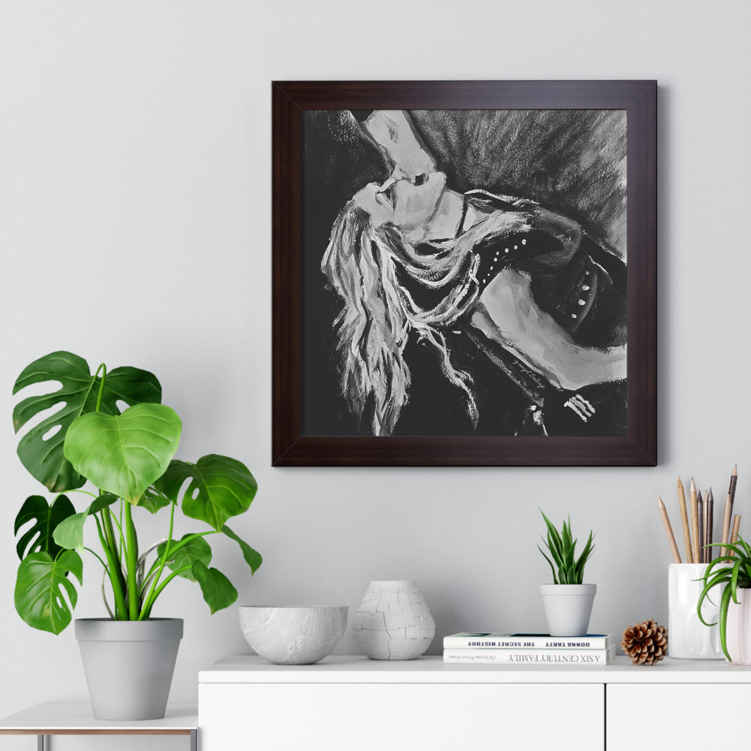 Vertical Poster - Nita Strauss Black and White Rock and Roll Series