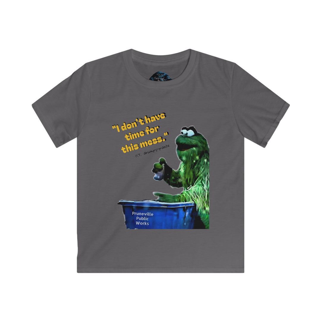 Kids Tee - Oscar T Grumpy-Pants, from "Home is Where the Snow Is" Video