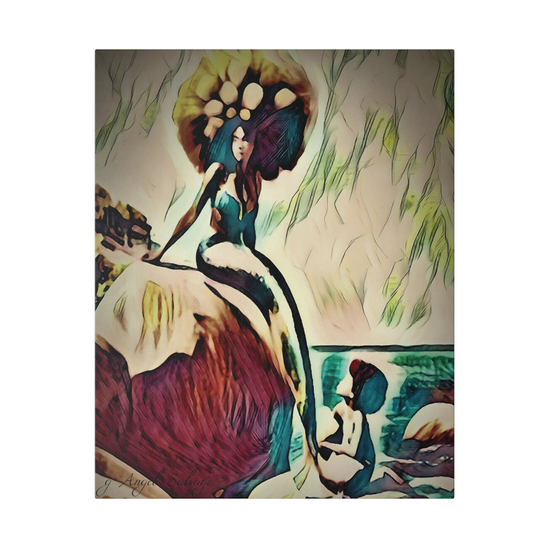 Mermaid Madonna Canvas, Stretched, 0.75"