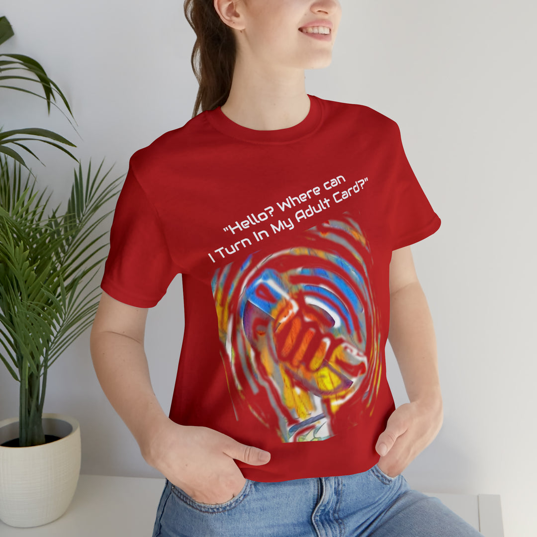 ADULT CARD Dad Jokes Unisex Jersey Short Sleeve Tee
