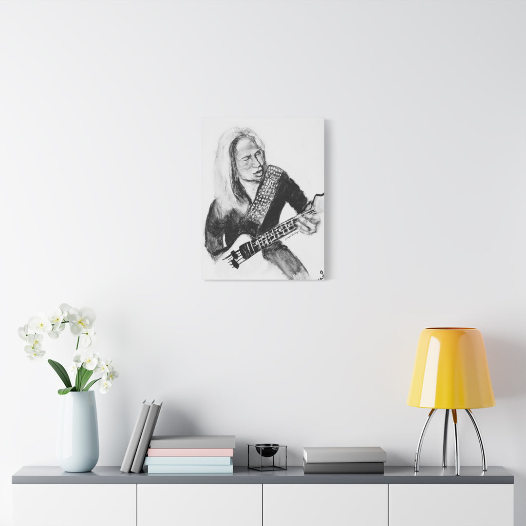 Canvas Print - Dana Strum Bass Player Portrait
