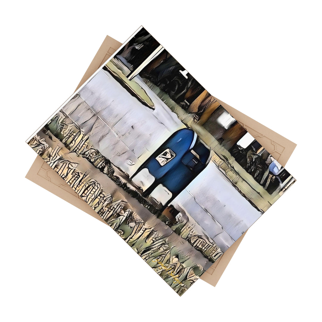 Mail at the Courthouse Ceramic Photo Tile