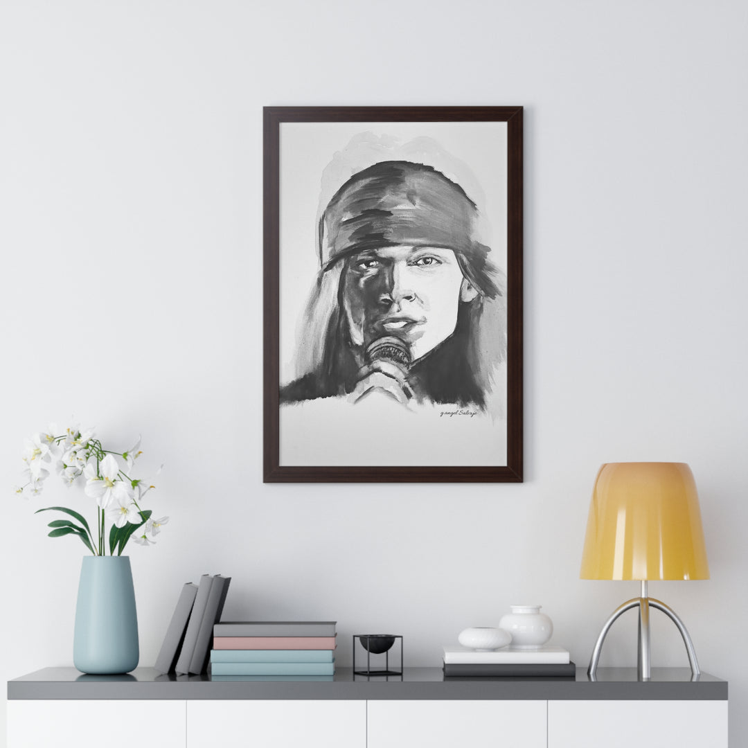 Axle Rose Vertical Poster