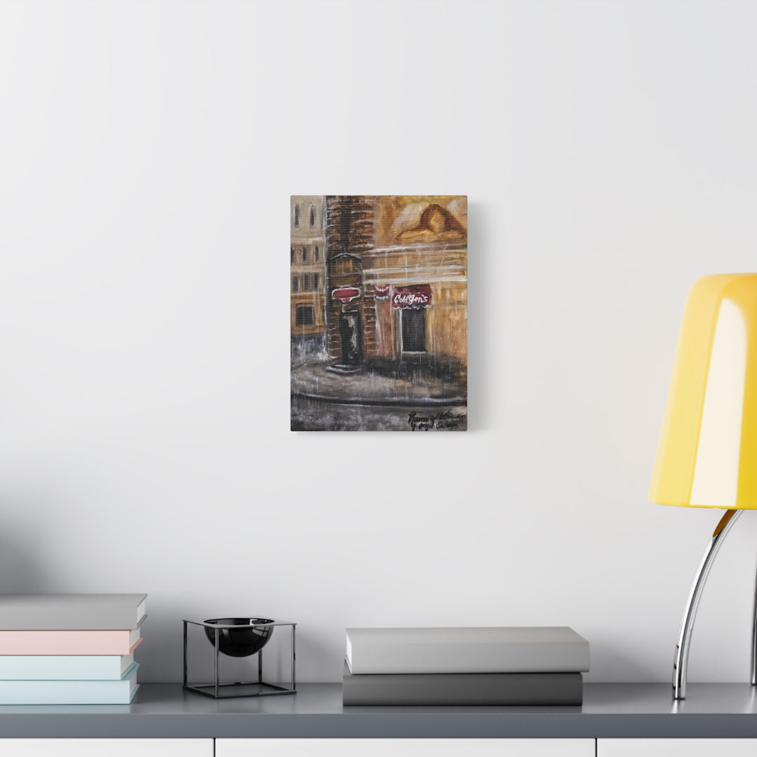 Deep Tones Canvas Print - Tears of Intercession-Urban Rainscape Design