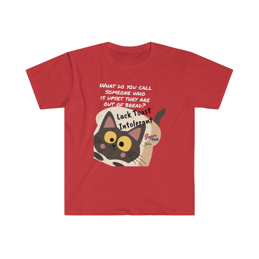 Lack Toast Cat Dad Jokes Unisex Softstyle T-Shirt