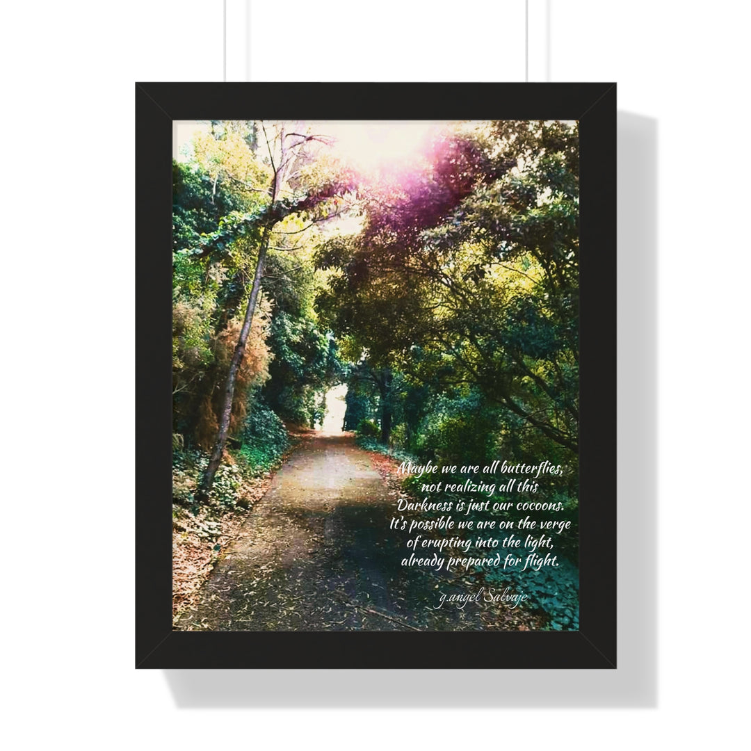Maybe we are all Butterflies,FRAMED VERTICAL POSTER 1