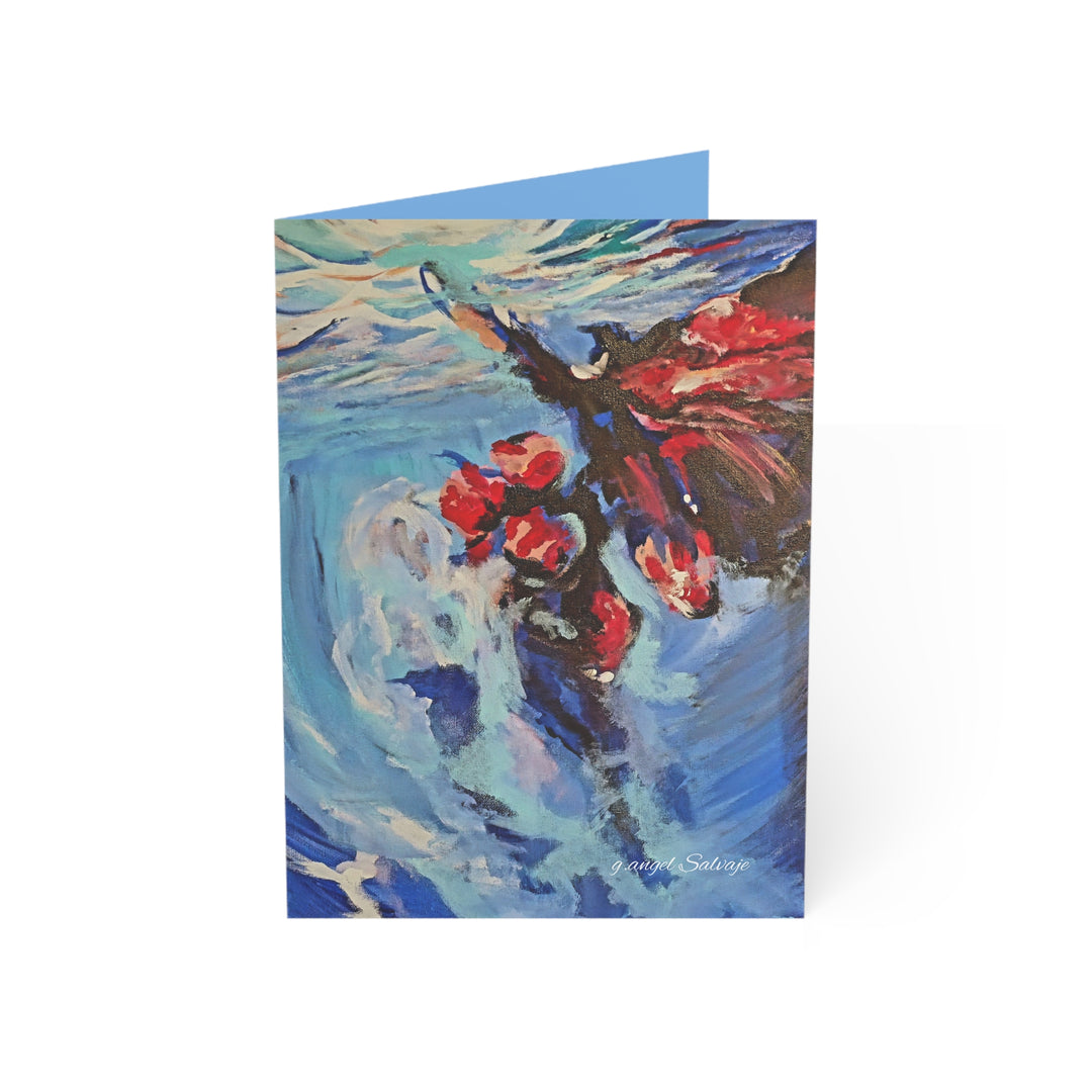 Greeting Cards Psalms 18:6 Diving Butterfly