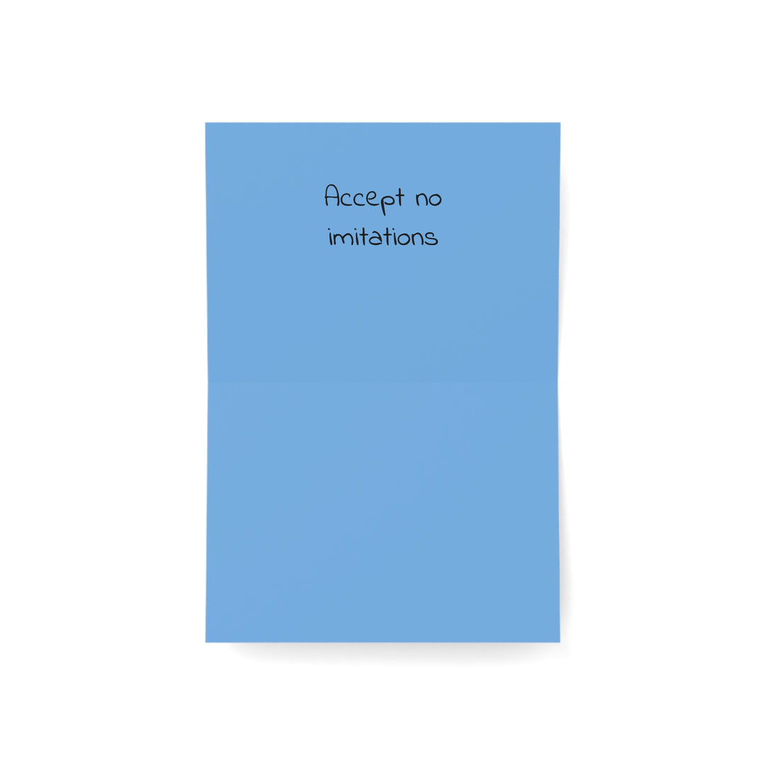 Accept No Imitations Christmas Magic Greeting Cards horizontal