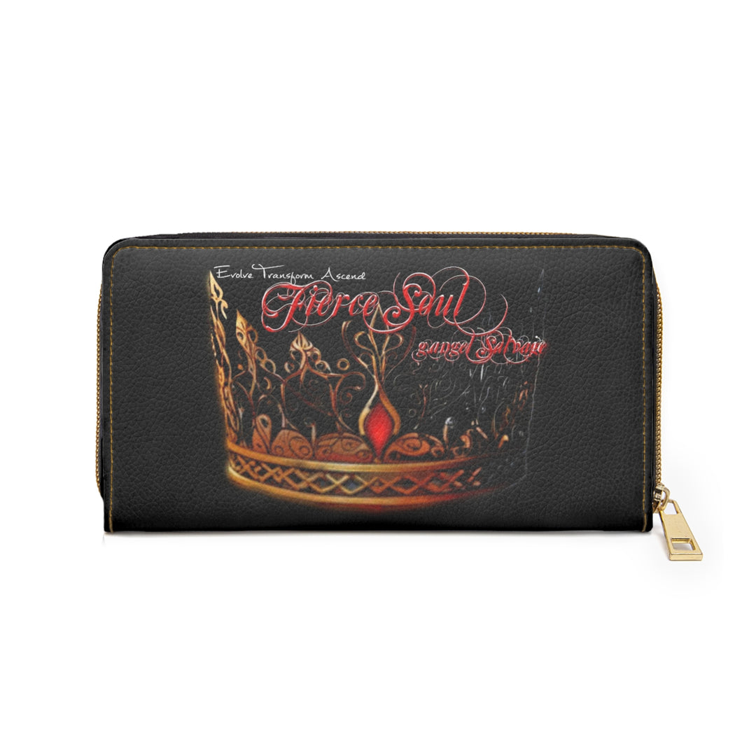 Fierce Soul,Evolve Transform Ascend, Zipper Wallet
