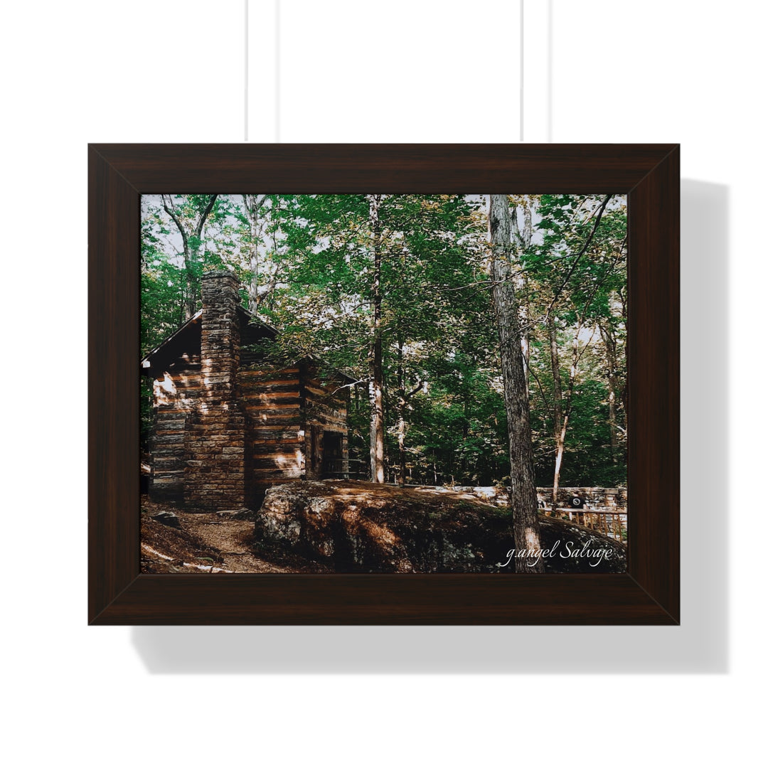 Just a Cabin in the Corner of Gloryland Framed Horizontal Poster