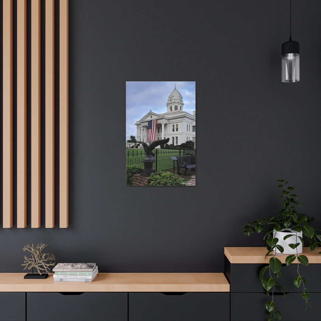 Colbert County Flag and Eagle Canvas Gallery Wraps