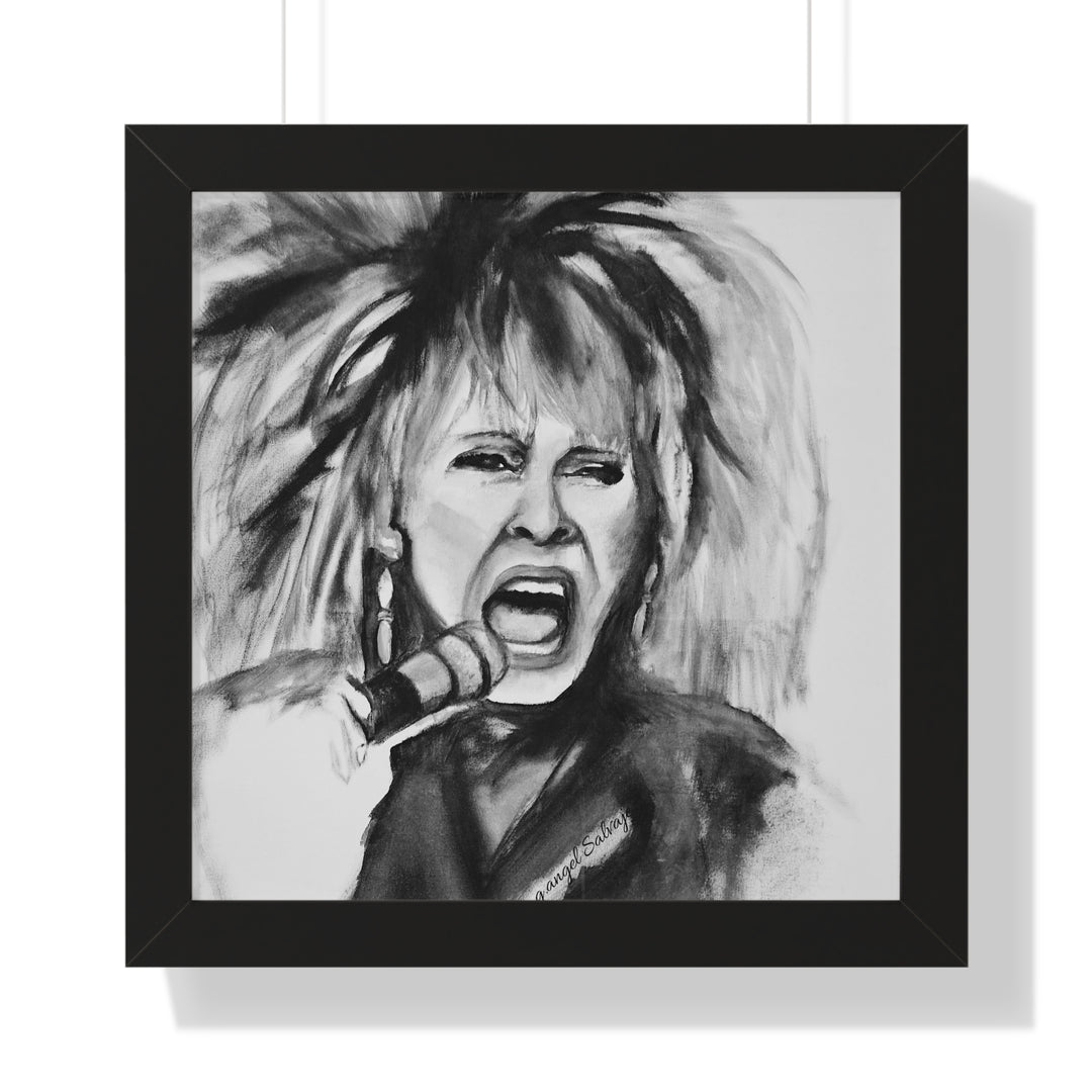 Tina Turner Framed Vertical Poster