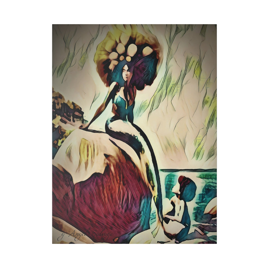Mermaid Madonna Canvas, Stretched, 0.75"