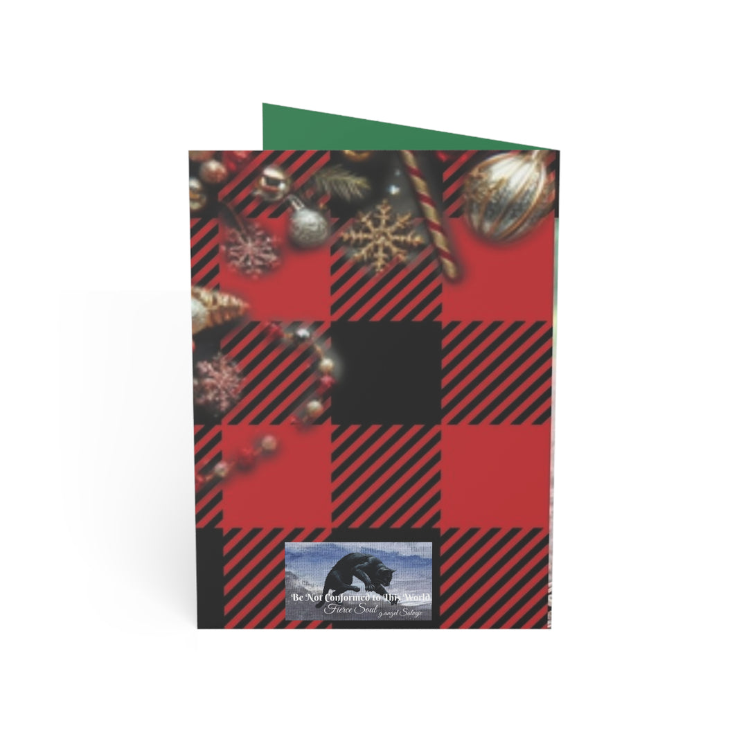 Chicken House Narratives Christmas Greeting Cards - Nosey Blanche and the Shopping Hen Party Design (Greeting Cards)