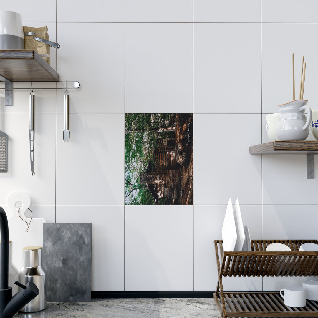 Just a Cabin in the Corner of Gloryland Ceramic Photo Tile