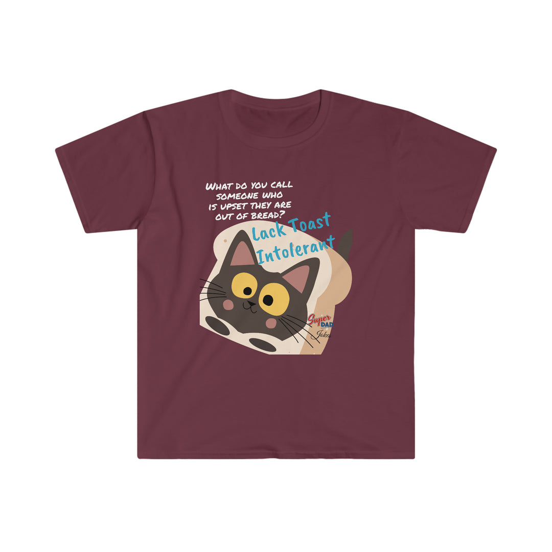Lack Toast Cat Dad Jokes Unisex Softstyle T-Shirt