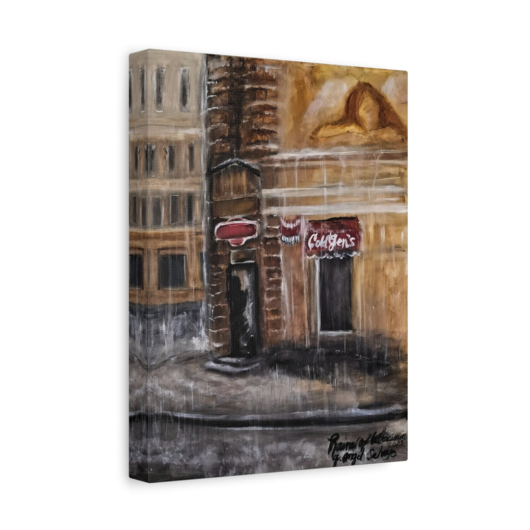 Deep Tones Canvas Print - Tears of Intercession-Urban Rainscape Design