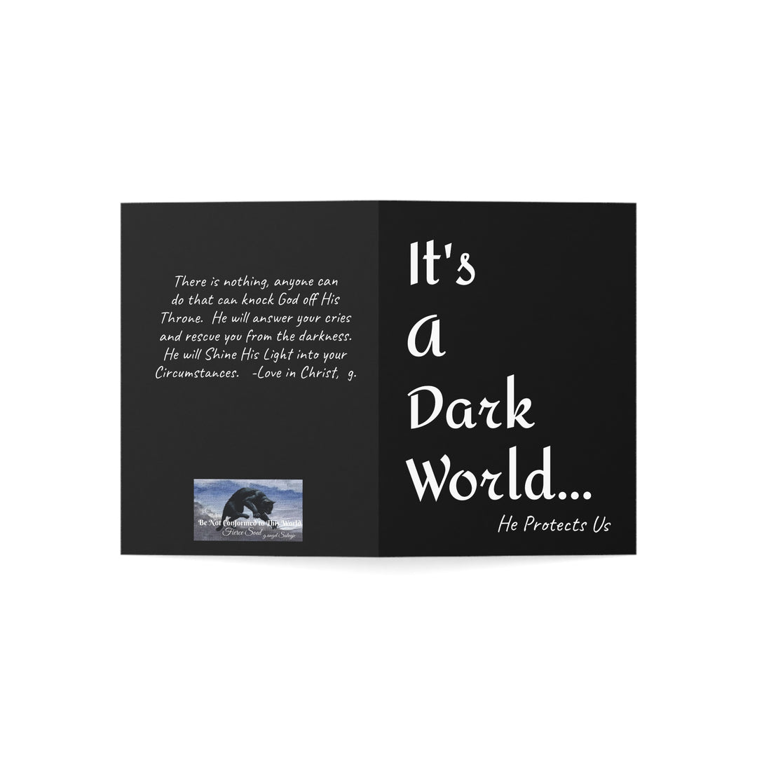 Encouragement Greeting Cards -  He Protects Us - Inspirational Set of 10, 30, or 50pcs