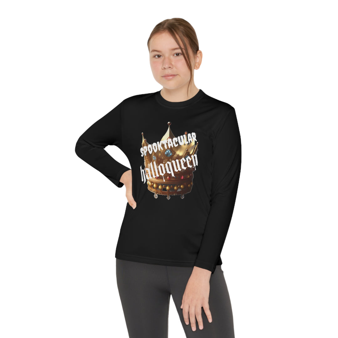 Spooktacular Halloqueen Youth Long Sleeve Competitor Tee