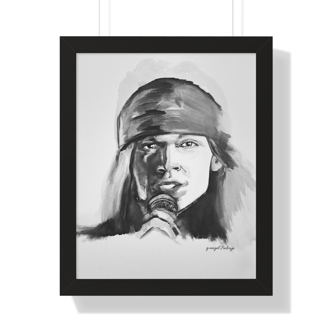 Axle Rose Vertical Poster