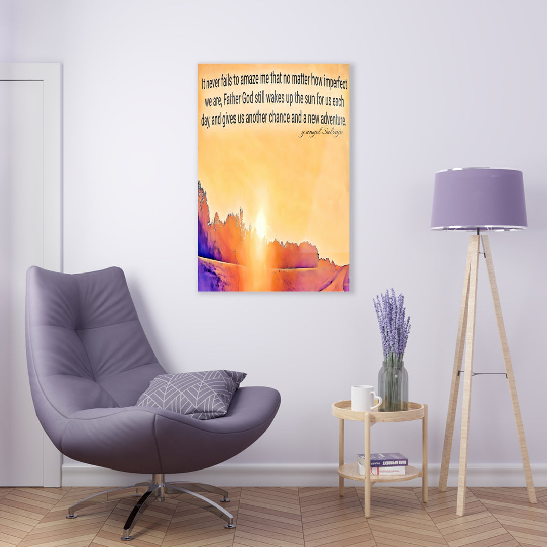 God wakes the sun Acrylic Prints