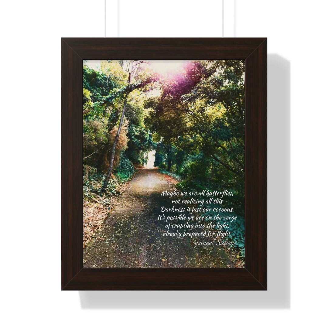 Maybe we are all Butterflies,FRAMED VERTICAL POSTER 1